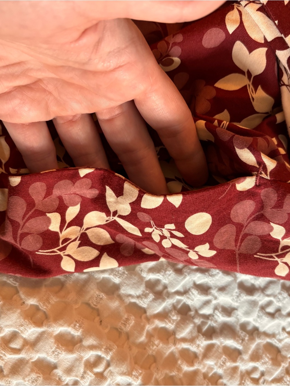 Pact XL/XXL Floral Pajama Short Robe - Picture 12 of 12